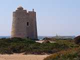 Playa de Las Salinas,pirátská věž,Ibiza,Španělsko,Spain,Espana